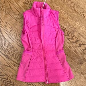 Lululemon down for it all hot pink vest